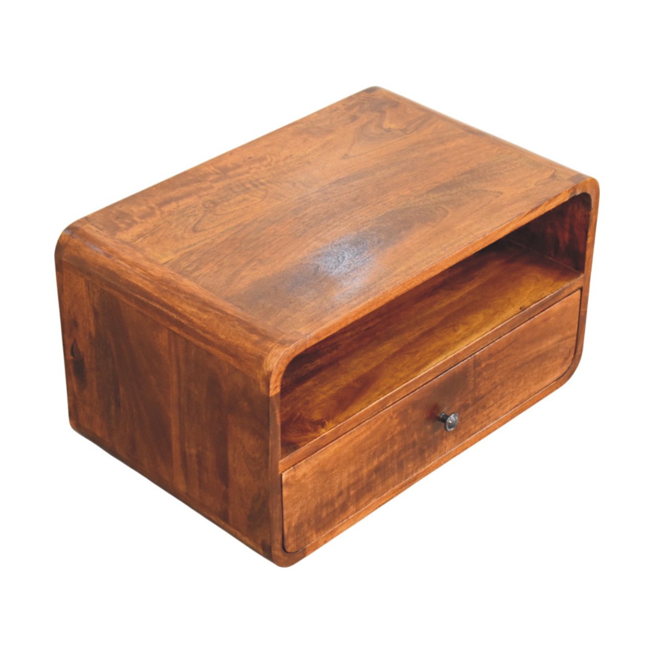Avora Wall-Mounted Chestnut Nightstand - Image 6