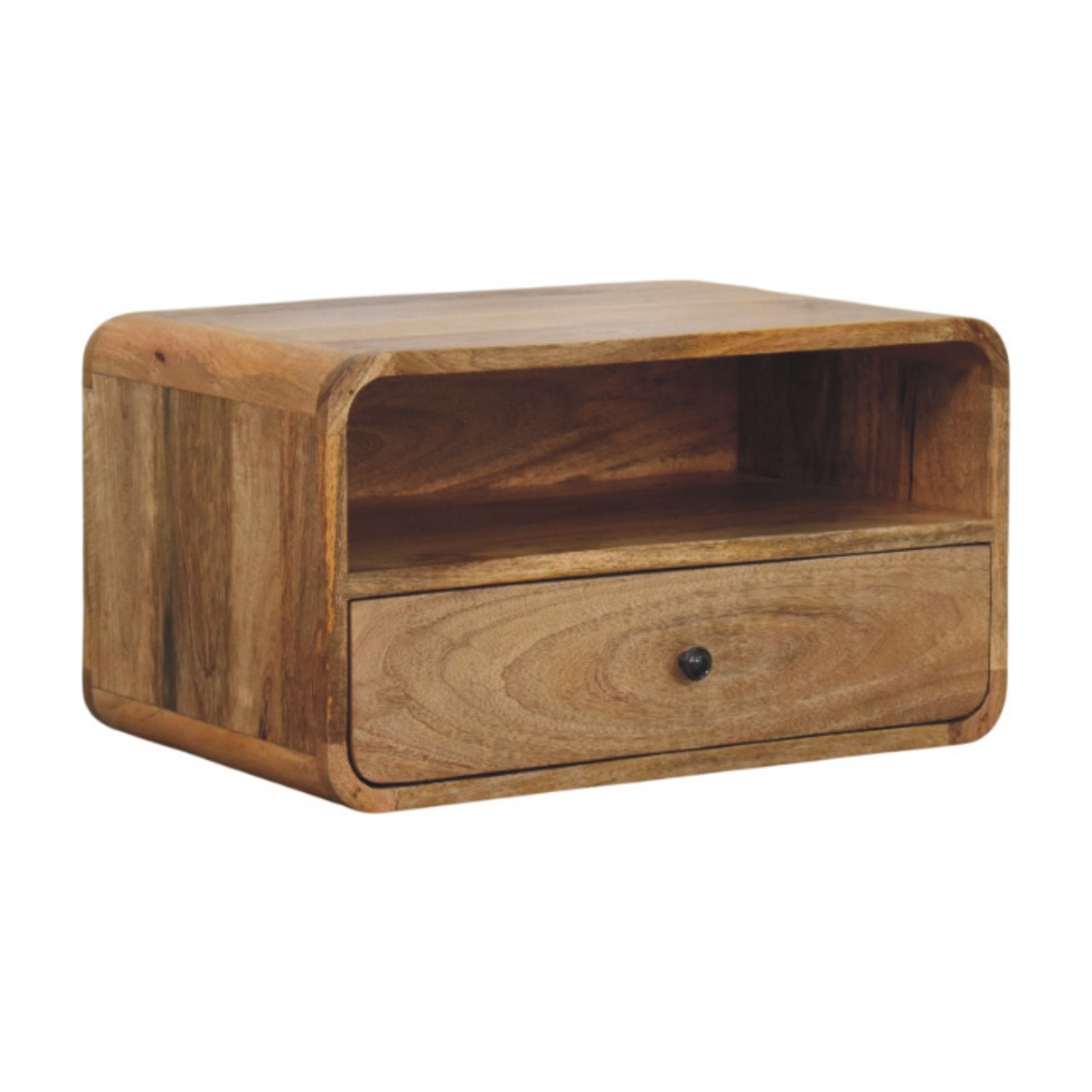 Avora Wall-Mounted Oak-ish Nightstand - Image 3