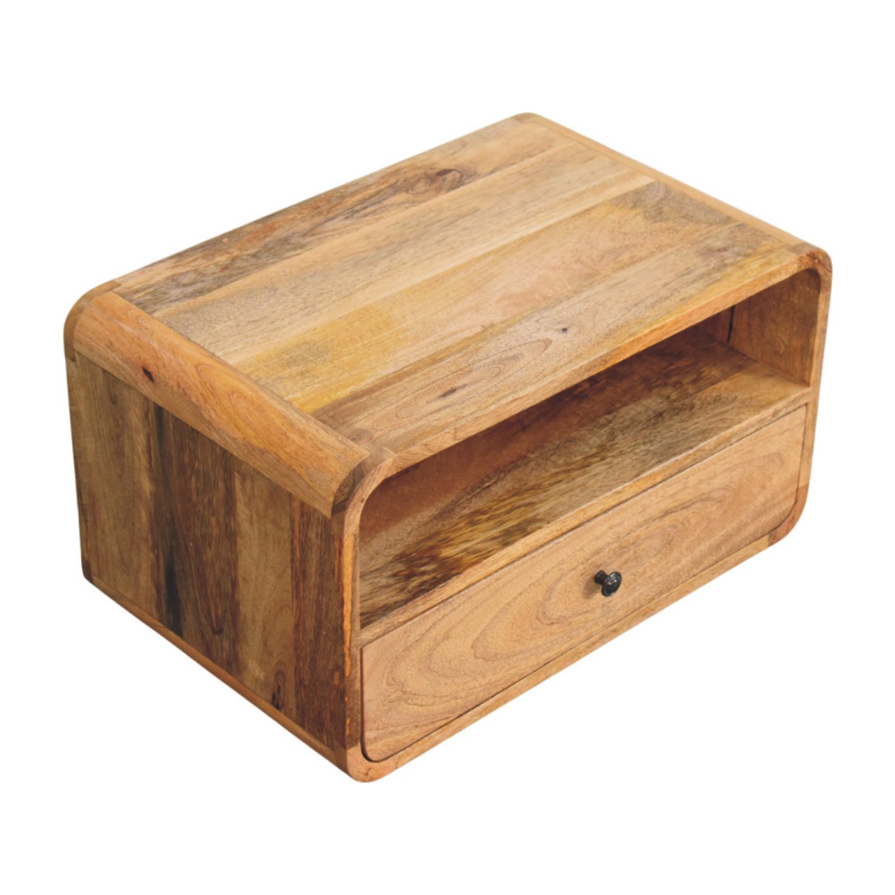 Avora Wall-Mounted Oak-ish Nightstand - Image 7