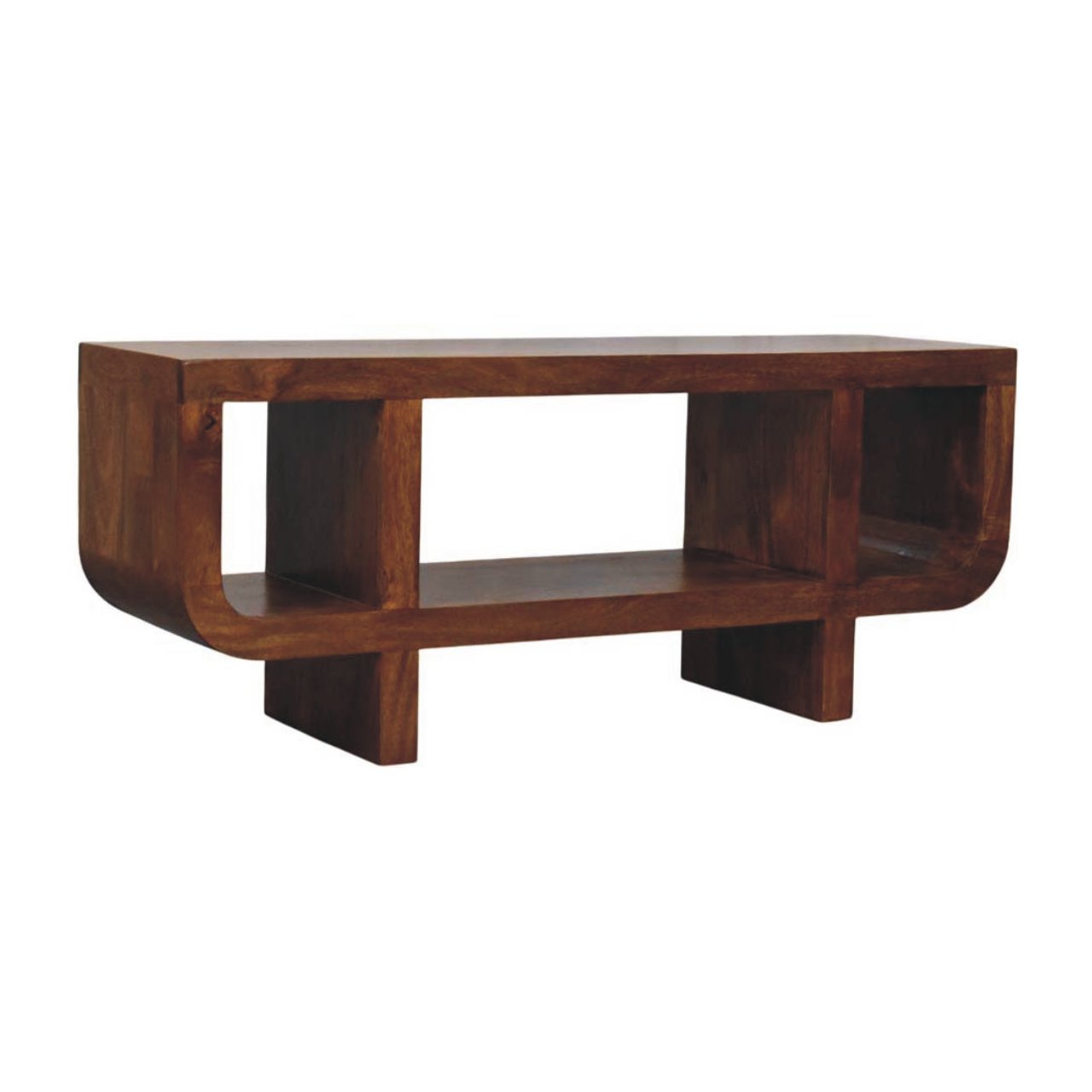 Orion Curved Chestnut Media Unit - Image 2