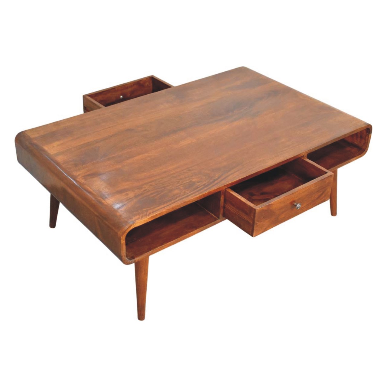 Avora 2 Drawer Chestnut Coffee Table - Image 8