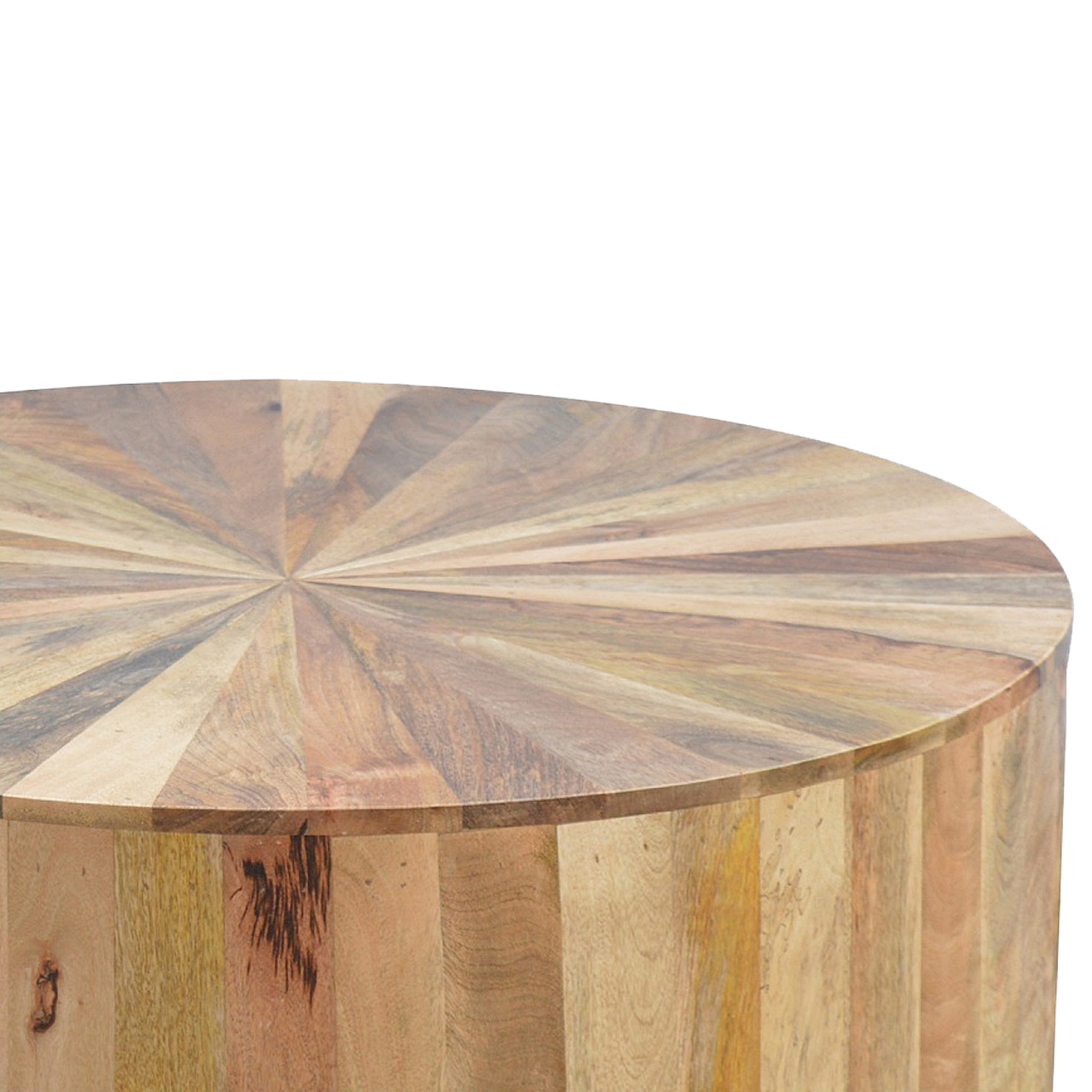 Round Wooden Coffee Table - Image 6