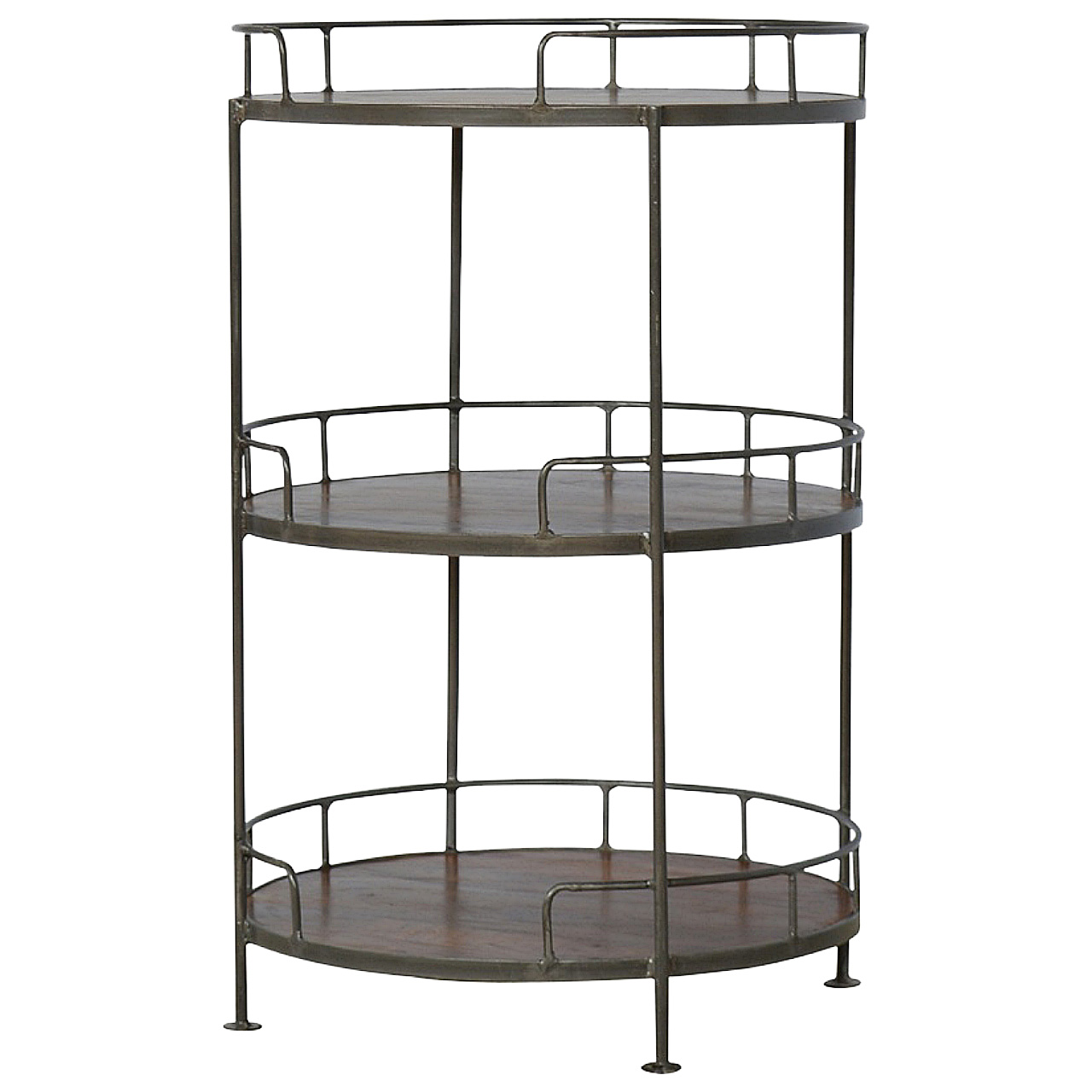 Industrial Round Butler Tray Table - Image 3