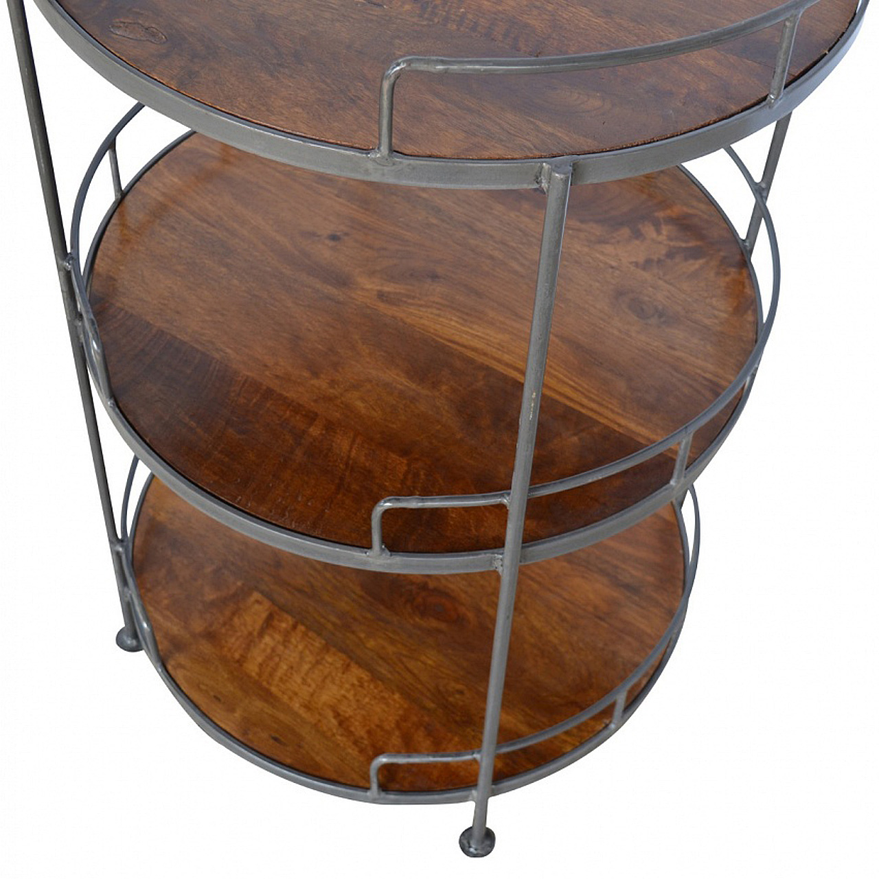 Industrial Round Butler Tray Table - Image 4