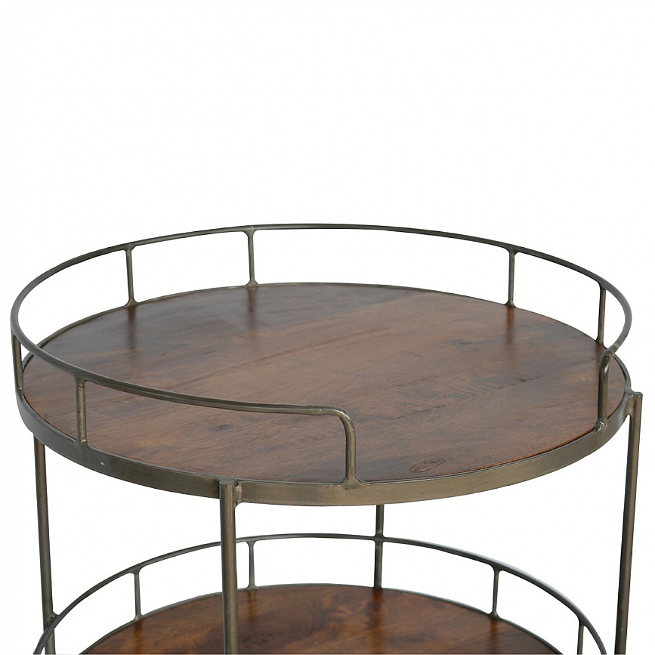 Industrial Round Butler Tray Table - Image 5
