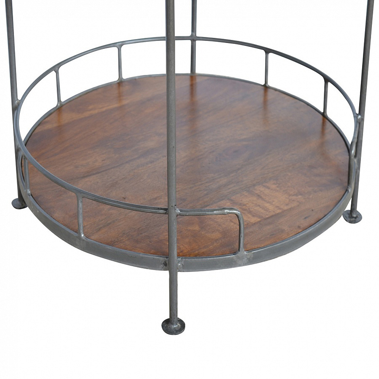 Industrial Round Butler Tray Table - Image 7