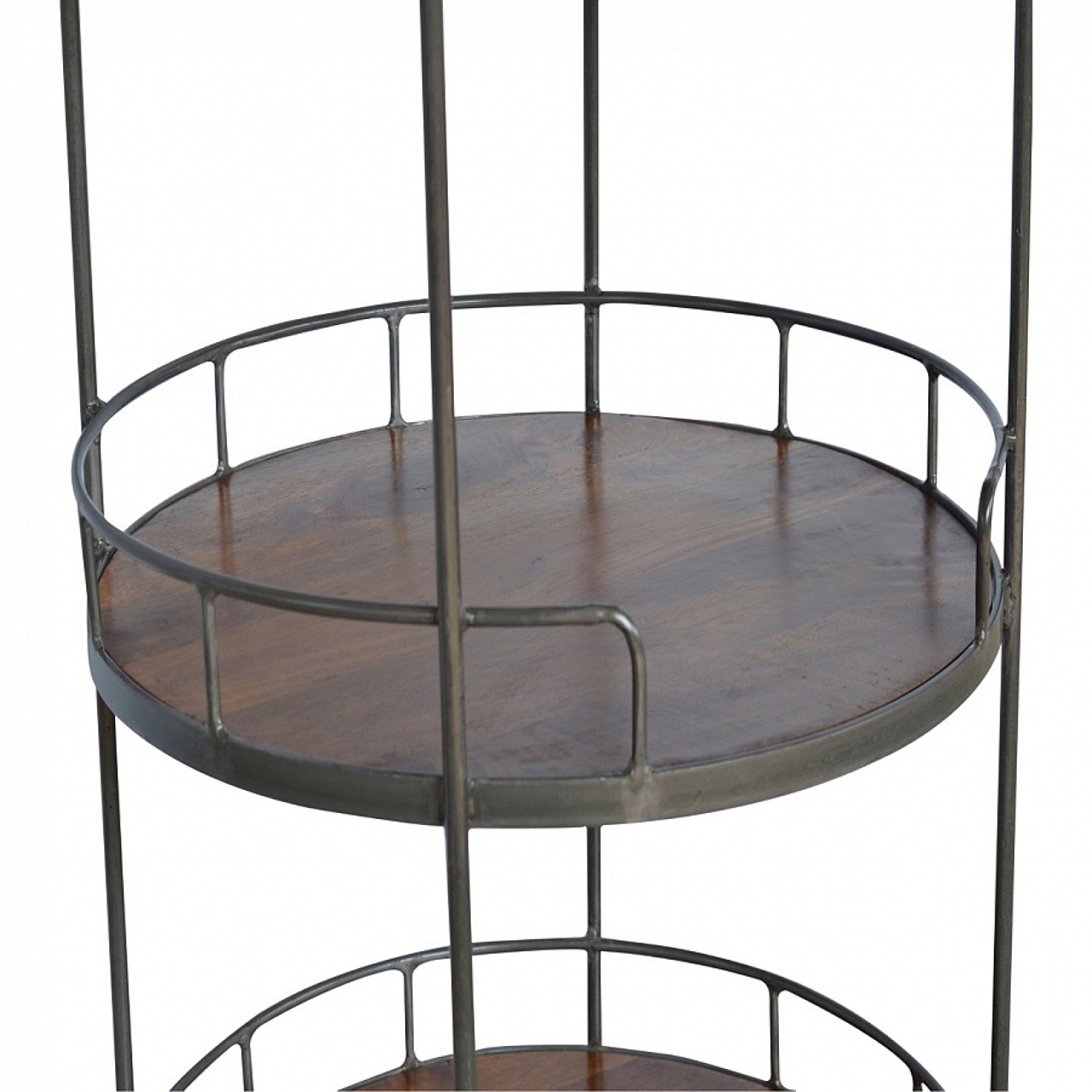 Industrial Round Butler Tray Table - Image 6