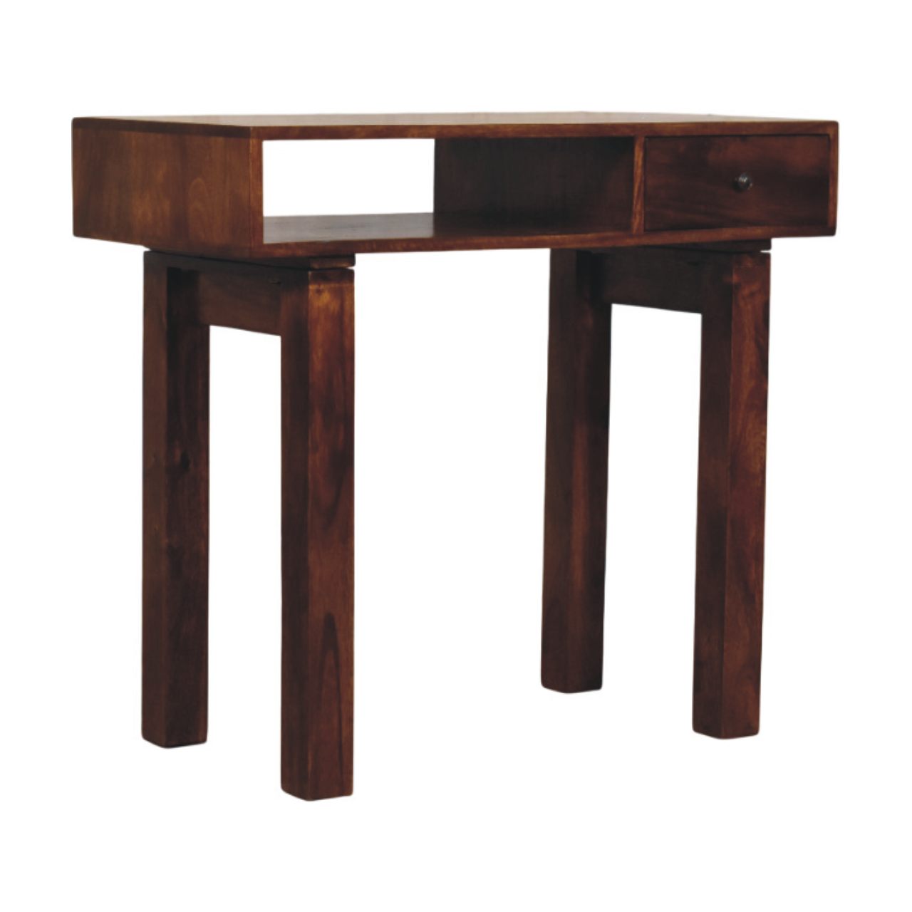 Tula 1 Drawer Chestnut Writing Desk - Image 3