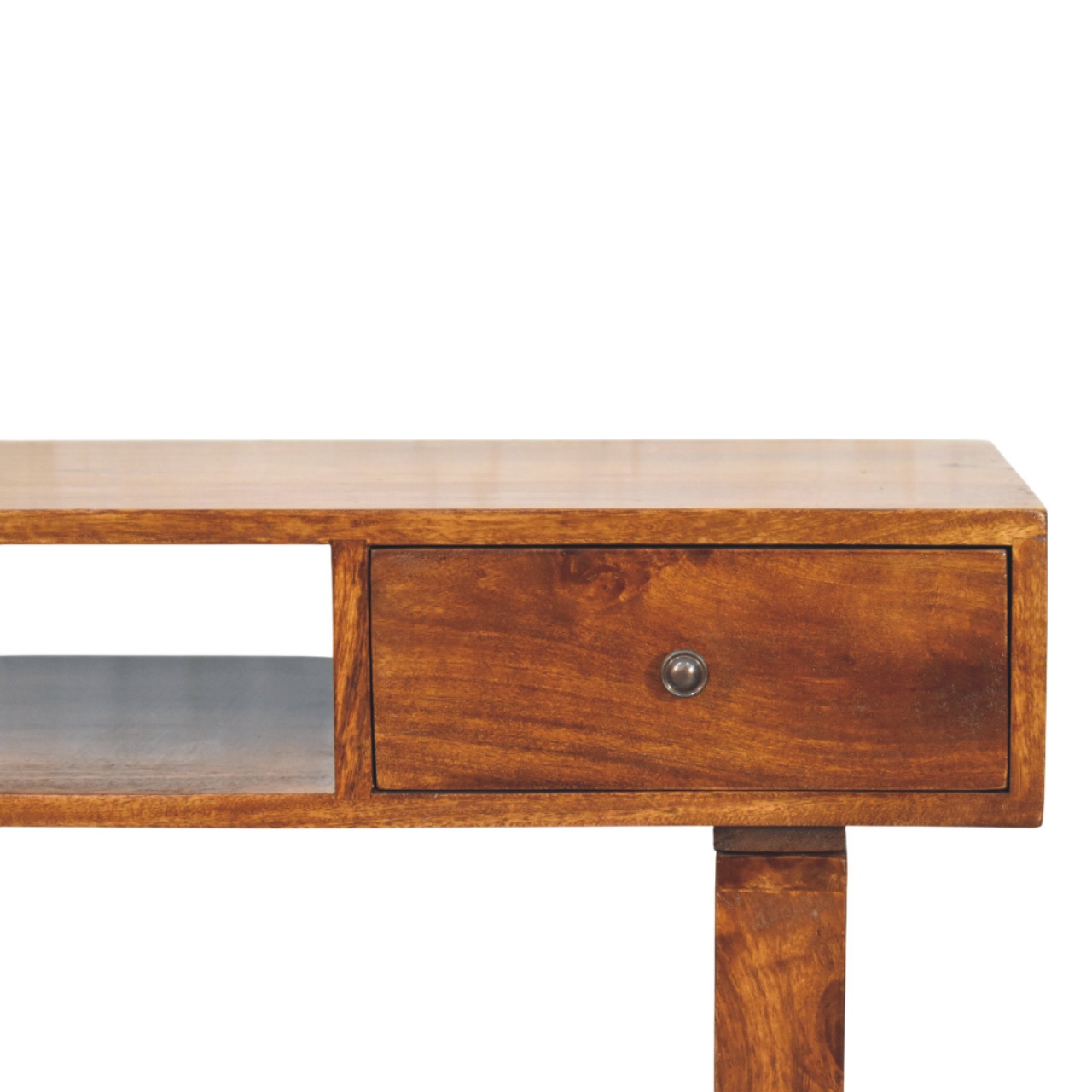 Tula 1 Drawer Chestnut Writing Desk - Image 4