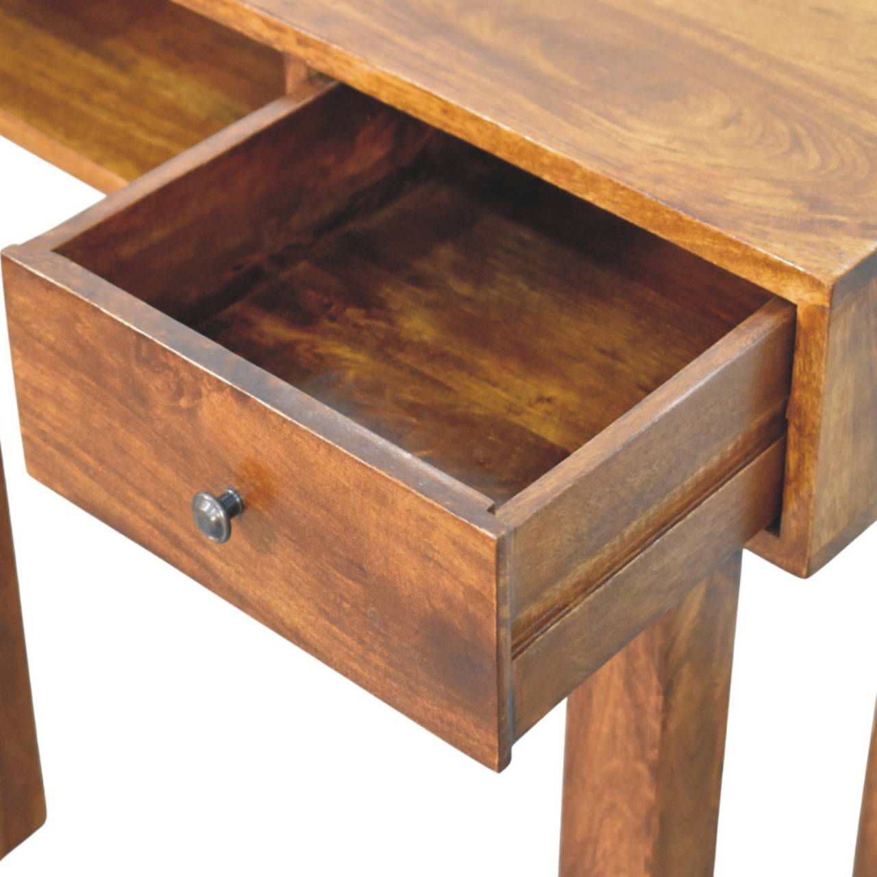 Tula 1 Drawer Chestnut Writing Desk - Image 6