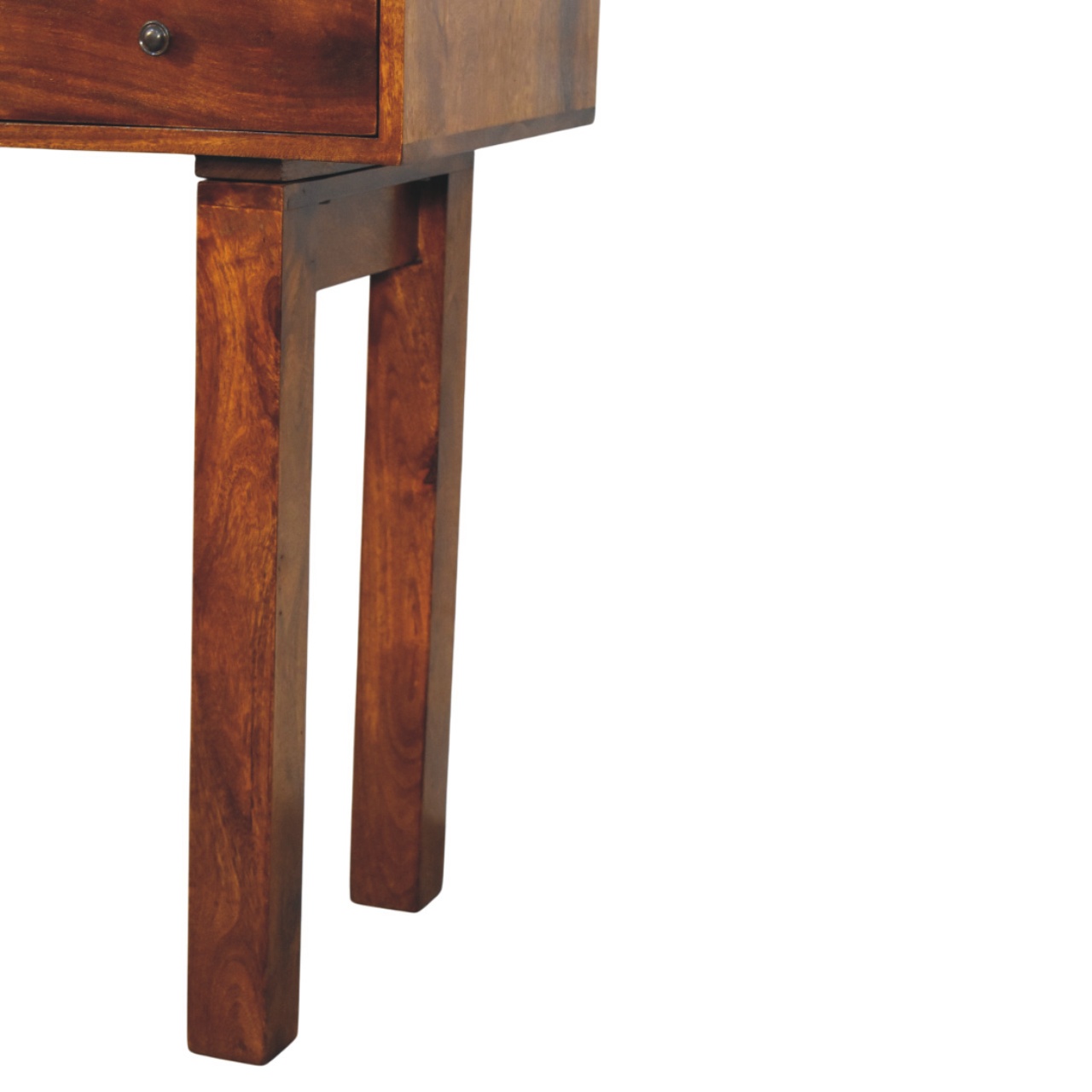 Tula 1 Drawer Chestnut Writing Desk - Image 7