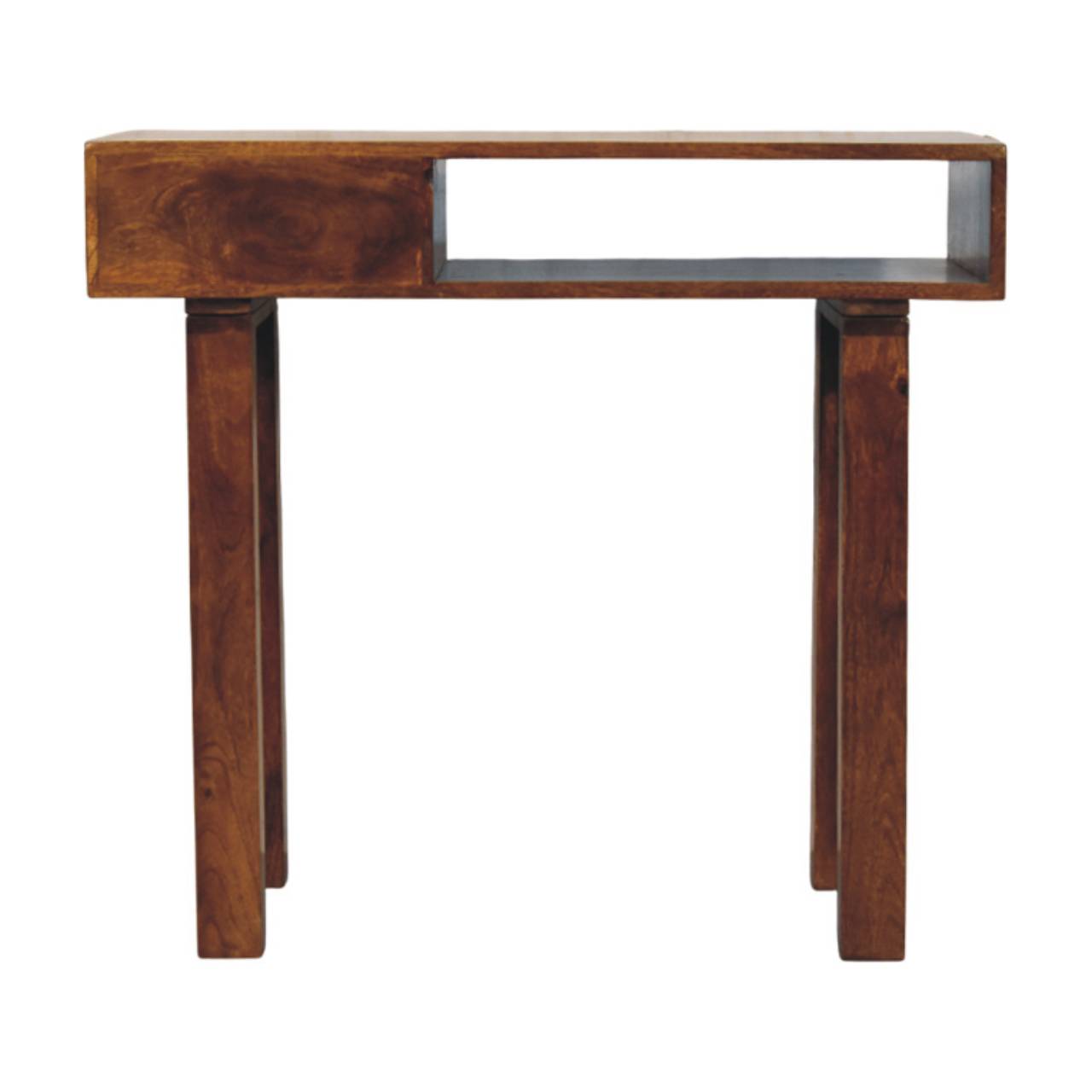 Tula 1 Drawer Chestnut Writing Desk - Image 9