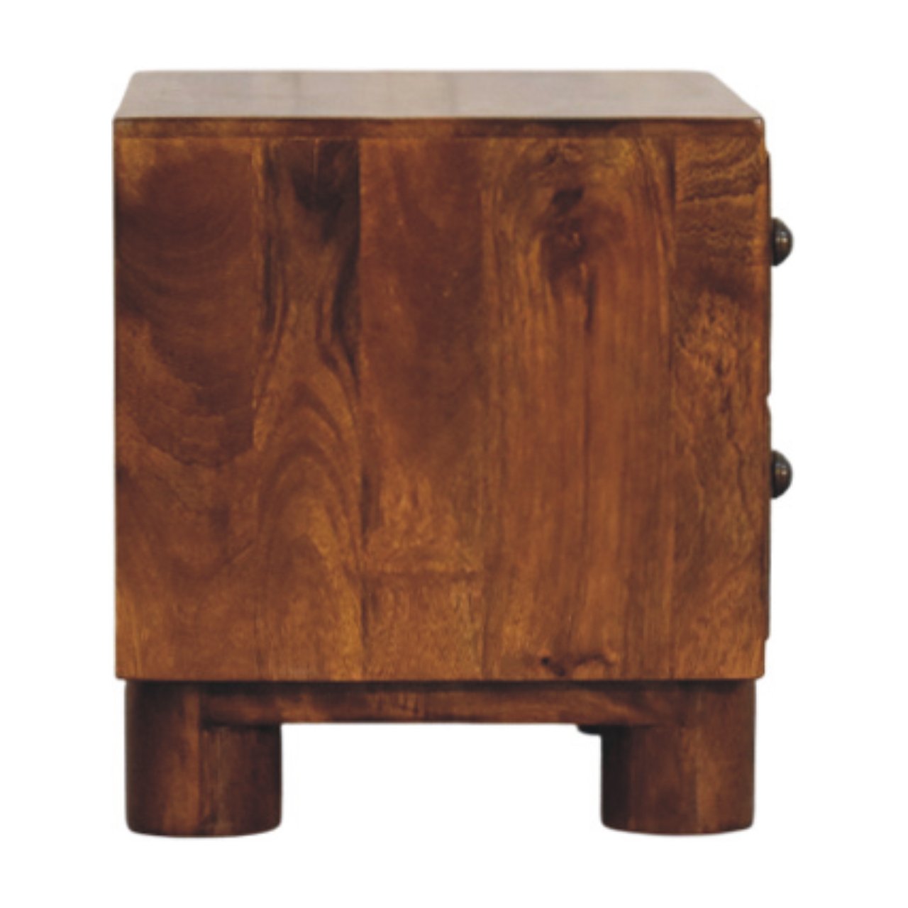 Tula 2 Drawer Chestnut Nightstand - Image 7