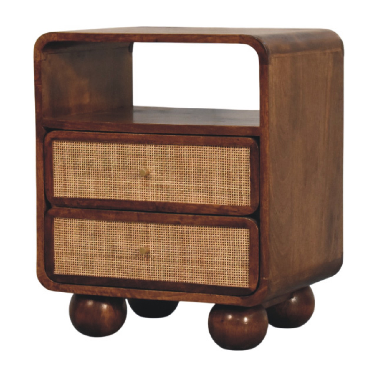 Larissa 2 Drawer Chestnut Nightstand - Image 2