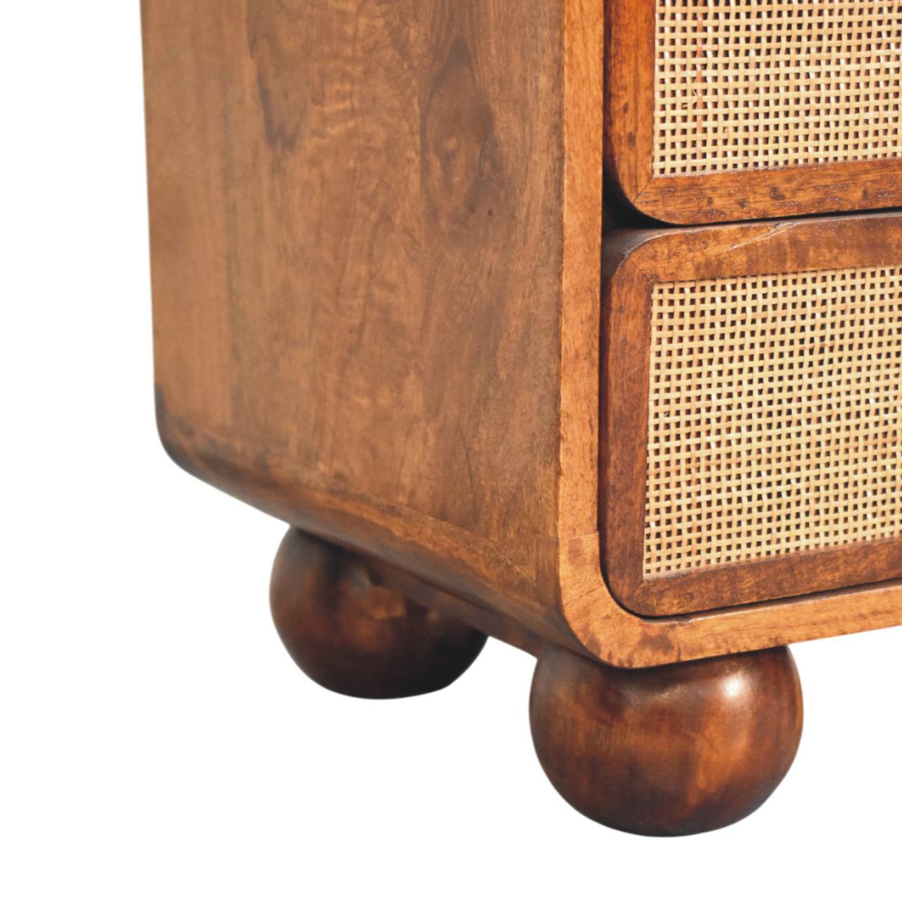 Larissa 2 Drawer Chestnut Nightstand - Image 7